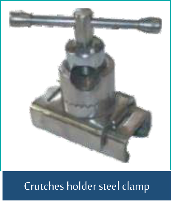 crutches holder steel clamp
